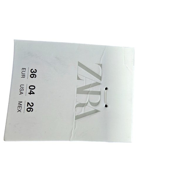 NWT ZARA Black Cut off Mom Jean Shorts size 4 or 36 - Picture 3 of 10